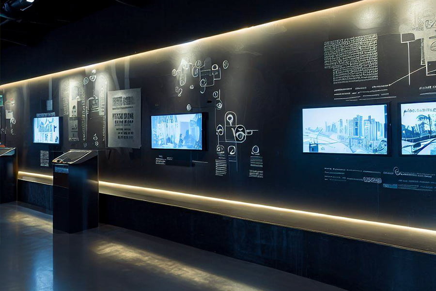 展廳設(shè)計(jì)，展廳設(shè)計(jì)效果圖，九來(lái)九往展廳設(shè)計(jì)公司