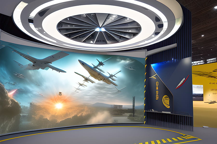 國防人防宣教體驗館設(shè)計效果圖