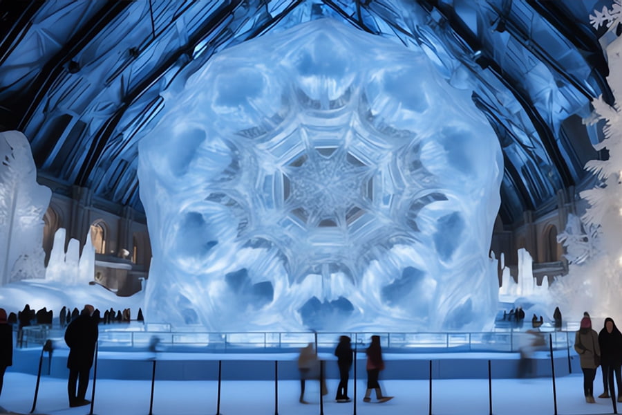 博物館，自然展廳效果圖